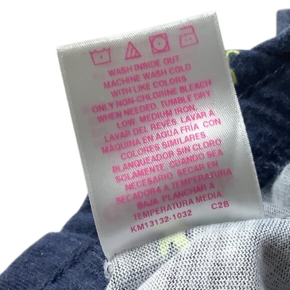 Lot Of 2pc Garanimals Baby Girl Shorts Size 6-9m & 0-3m Navy Elastic Waist - Picture 6 of 12